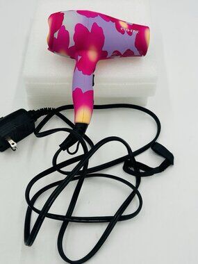 Eva NYC Hair Dryer Model HMS0008 125V / 60 Hz 1200W Floral WORKS Travel Size